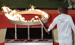 La flamme olympique Réunion saint-paul 