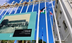 Levée de drapeau de la Palestine Le Port