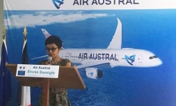 Ericka Bareigts visite Air Austral, lundi 31 octobre 2016