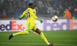 Le gardien de but de Marseille Steve Mandanda lors du match face à l'Atlético de Madrid en finale de l'Europa League le 16 mai 2018