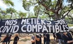 Le secteur de l'événementiel se mobilise devant la préfecture