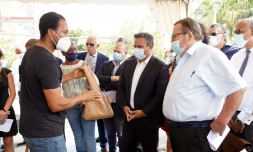 signature région. réunion et mairie saint pierre michel fontaine didier robert