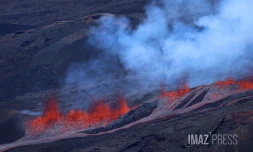 capture d'écran webcam de l'observatoire volcanologique)