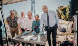 Saint-Denis : pose de la première pierre pour la Villa Blanche