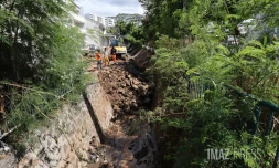 déblais garance canal La source et comble la riviere des pluies 