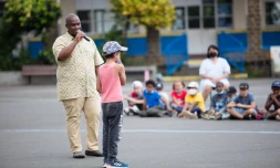 Saint-Denis : l'histoire des camps d'esclaves racontée aux petits élÚves de Joinville