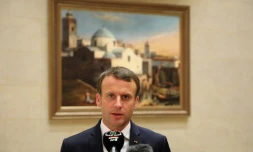 Le président Emmanuel Macron à Zeralda en Agérie, le 6 décembre 2016