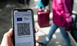 Manifestation contre le pass sanitaire, qui s'applique notamment dans les piscines, à Nantes le  31 juillet 2021