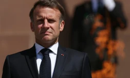  Emmanuel Macron, le 18 juin 2025. Crédit : Alain JOCARD / POOL / AFP