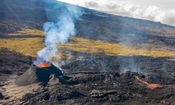 Le nouveau cône volcanique baptisé le Piton Guétali