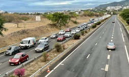 11 km de bouchons en direction de l'ouest depuis Saint-Denis 