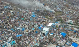 cyclone Chido Mayotte , photos aériennes de Kaweni