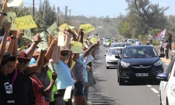 Manifestation contre la crrière de Bois Blanc - Touch Pa Nout Roche