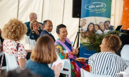 La présidente de Région Huguette Bello a participé au lancement du futur bâtiment du CHOR