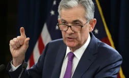 Jerome Powell, patron de la banque centrale américaine, le 25 septembre 2018 à Washington