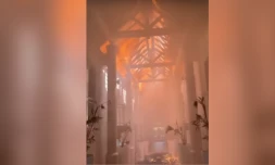 feu dans l'hotel le lux de belle mare Ă Maurice