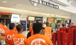 Grève Carrefour Sainte-Clotilde