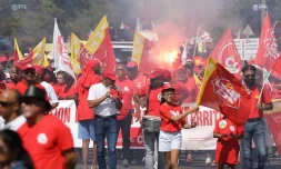 fête du travail, défilé, cortège, CGTR, gilets jaunes, manifestation, Le Port