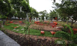 Saint-Denis, rénovation des jardins de la préfecture