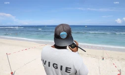 vigie requin et compétition de surf 