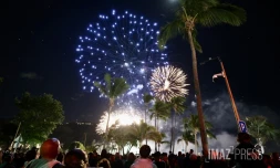 Saint-Denis, le traditionnel feu d'artifice pour le 14 juillet