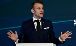 Emmanuel Macron à Riyad, en Arabie saoudite, le 3 décembre 2024