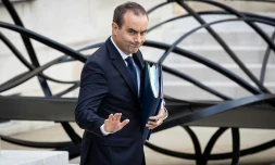 Le Premier ministre Sébastien Lecornu, à l'Elysée, à Paris, le 1er octobre 2026. (TELMO PINTO / NURPHOTO / AFP)