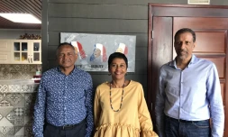 Ericka Bareigts et les représentants du CREFOM