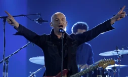 Le chanteur et guitariste de Louise Attaque Gaëtan Roussel lors de la Victoire de la musique, le 10 février 2017 au Zénith à Paris