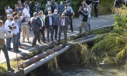 Intempéries : Cyrille Melchior et Jacques Billant dans le Sud pour constater les dégâts 