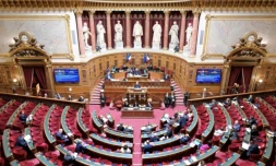Les sénateurs ont voté mardi, dans le budget 2025, la "contribution différentielle" sur les hauts revenus proposée par le gouvernement ( AFP / Bertrand GUAY )
