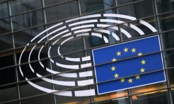Le Parlement européen à Bruxelles, le 24 février 2025 ( AFP / JOHN THYS )