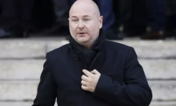 L'animateur Sébastien Cauet, le 9 mars 2022 à Paris ( AFP / Thomas SAMSON )
