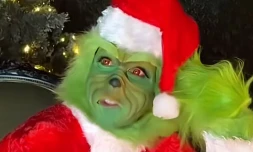 Céline Dion se déguise en Grinch et chante "All by Myself" pour Noël