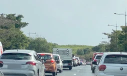 Embouteillage dans l'est