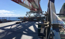 Vendredi 15 mars 2019 - Pose de la dernière pile de la Nouvelle route du littoral