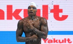 Mehdy Metella qualifié pour la finale du 200 m libre aux Mondiaux de Budapest, le 26 juillet 2017