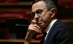 Le président des Républicains, Bruno Retailleau, le 27 novembre 2025 à l'Assemblée nationale à Paris ( AFP / Thomas SAMSON )