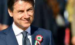 Le nouveau Premier ministre italien Giuseppe Conte à Rome le 2 juin 2018