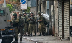 Des soldats israéliens lors d'une opération à Naplouse, en Cisjordanie occupée, le 27 août 2025