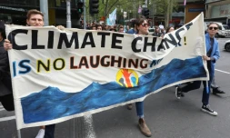 Manifestation pour le climat Ă Melbourne le 7 octobre 2019.
