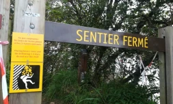 sentier fermé