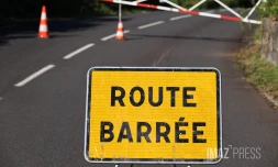 Éboulis sur la route de la Montagne 