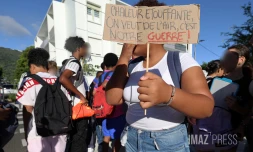 Manifestation au collège Juliette Dodu