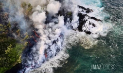 éruption à la mer 16 mars 2026