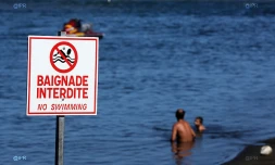 Panneau baignade interdite