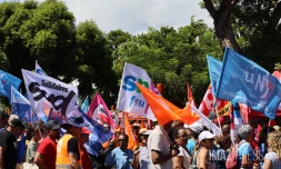 mobilisation de l'intersyndicale de la fonction publique à la prefecture 