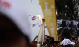 La flamme olympique Réunion