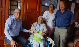 Semaine bleue : Cyrille Melchior rend visite aux centenaires 