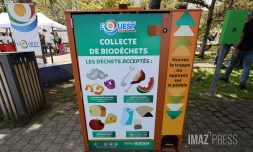 borne de collecte de biodéchets 